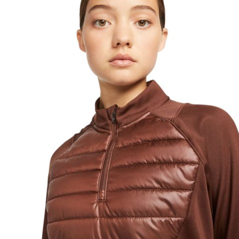 Bluza damska Nike NK TF Pad Academy Drill Top WW brązowa DC9166 273 Bluza damska Nike NK TF Pad Academy Drill Top WW brązowa DC9166 273