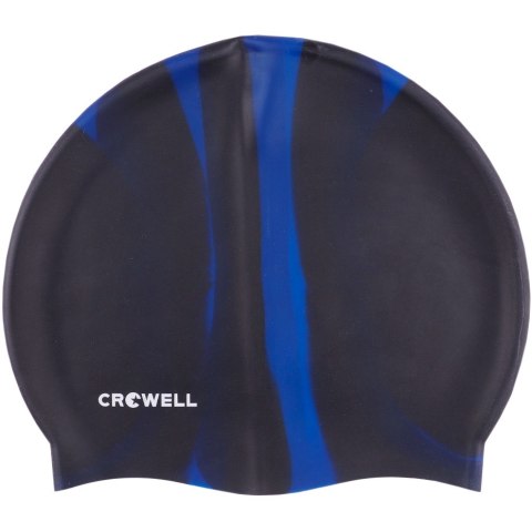 Czepek pływacki silikonowy Crowell Multi Flame czarno-niebieski kol.01 Czepek pływacki silikonowy Crowell Multi Flame czarno-niebieski kol.01