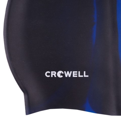 Czepek pływacki silikonowy Crowell Multi Flame czarno-niebieski kol.01 Czepek pływacki silikonowy Crowell Multi Flame czarno-niebieski kol.01
