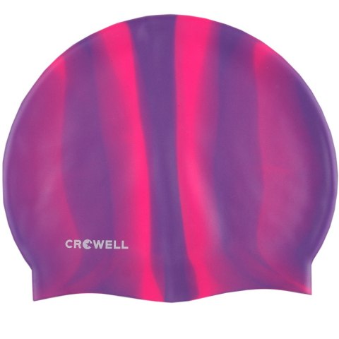 Czepek pływacki silikonowy Crowell Multi Flame fioletowo-różowy kol.05 Czepek pływacki silikonowy Crowell Multi Flame fioletowo-różowy kol.05