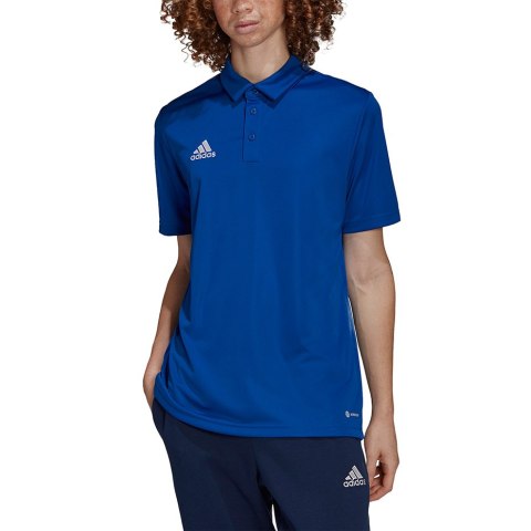 Koszulka męska adidas Entrada 22 Polo niebieska HG6285 Koszulka męska adidas Entrada 22 Polo niebieska HG6285