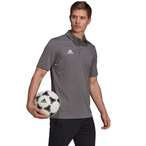 Koszulka męska adidas Entrada 22 Polo szara H57486 Koszulka męska adidas Entrada 22 Polo szara H57486