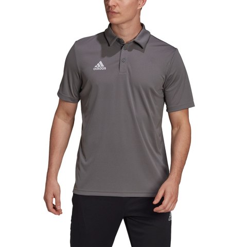 Koszulka męska adidas Entrada 22 Polo szara H57486 Koszulka męska adidas Entrada 22 Polo szara H57486
