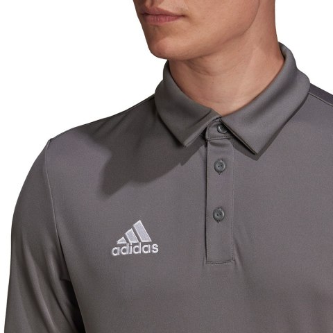 Koszulka męska adidas Entrada 22 Polo szara H57486 Koszulka męska adidas Entrada 22 Polo szara H57486