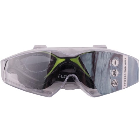 Okulary pływackie Crowell Flo czarno-zielone Okulary pływackie Crowell Flo czarno-zielone