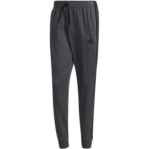 Spodnie męskie adidas Essentials French Terry Tapered Cuff 3-Stripes Pants szare H12256 Spodnie męskie adidas Essentials French Terry Tapered Cuff 3-Stripes Pants szare H12256