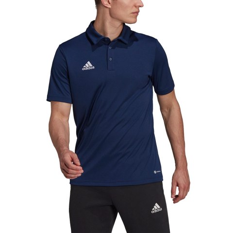 Koszulka męska adidas Entrada 22 Polo granatowa H57487 Koszulka męska adidas Entrada 22 Polo granatowa H57487