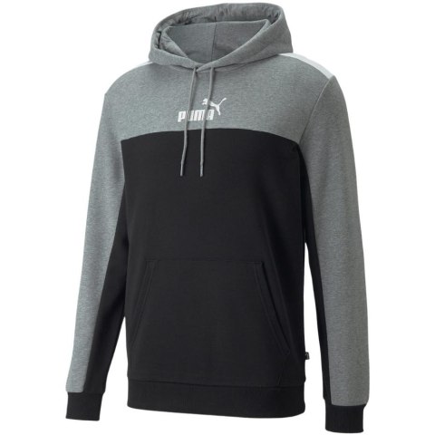 Bluza męska Puma ESS+ Block Hoodie TR szaro-czarna 847428 01 Bluza męska Puma ESS+ Block Hoodie TR szaro-czarna 847428 01