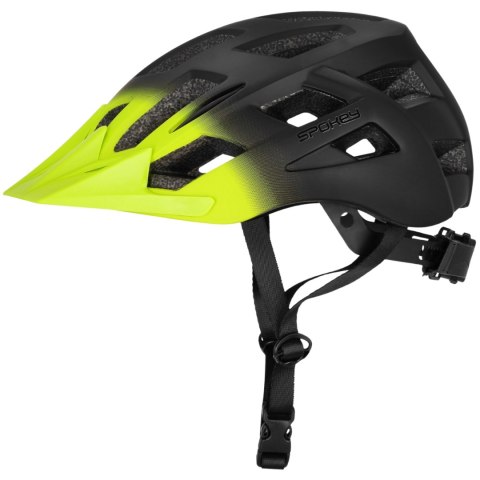 Kask rowerowy z oświetleniem Spokey Pointer M czarno-żółty 941260 Kask rowerowy z oświetleniem Spokey Pointer M czarno-żółty 941260