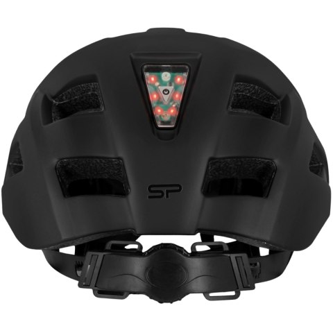 Kask rowerowy z oświetleniem Spokey Pointer M czarno-żółty 941260 Kask rowerowy z oświetleniem Spokey Pointer M czarno-żółty 941260
