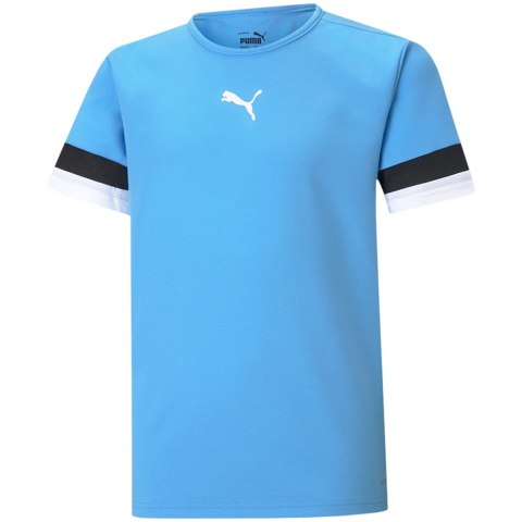 Koszulka dla dzieci Puma teamRISE Jersey Jr błękitna 704938 18 Koszulka dla dzieci Puma teamRISE Jersey Jr błękitna 704938 18