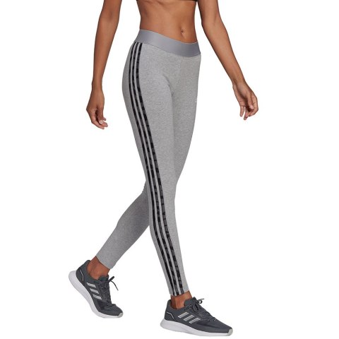 Legginsy damskie adidas Loungewear Essentials 3-Stripes szare HE7016 Legginsy damskie adidas Loungewear Essentials 3-Stripes szare HE7016