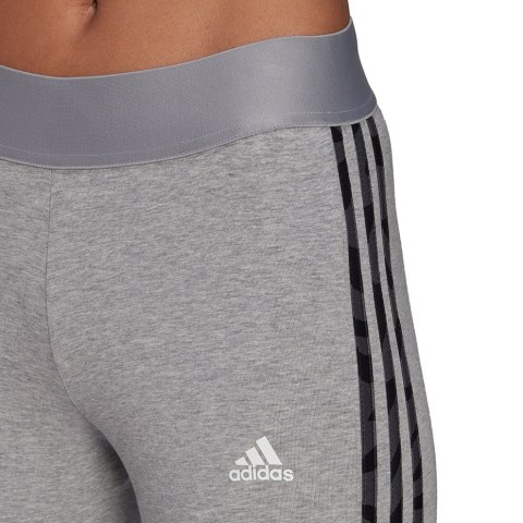 Legginsy damskie adidas Loungewear Essentials 3-Stripes szare HE7016 Legginsy damskie adidas Loungewear Essentials 3-Stripes szare HE7016