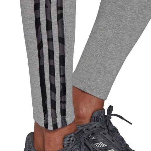 Legginsy damskie adidas Loungewear Essentials 3-Stripes szare HE7016 Legginsy damskie adidas Loungewear Essentials 3-Stripes szare HE7016