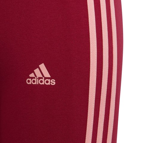 Legginsy dla dzieci adidas Essentials 3-Stripes Leggings czerwone HE1997 Legginsy dla dzieci adidas Essentials 3-Stripes Leggings czerwone HE1997