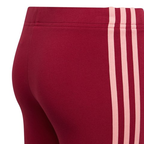 Legginsy dla dzieci adidas Essentials 3-Stripes Leggings czerwone HE1997 Legginsy dla dzieci adidas Essentials 3-Stripes Leggings czerwone HE1997