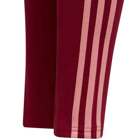 Legginsy dla dzieci adidas Essentials 3-Stripes Leggings czerwone HE1997 Legginsy dla dzieci adidas Essentials 3-Stripes Leggings czerwone HE1997