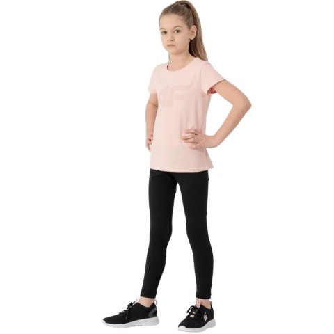 Legginsy dla dziewczynki 4F głęboka czerń HJL22 JLEG004 20 S Legginsy dla dziewczynki 4F głęboka czerń HJL22 JLEG004 20 S