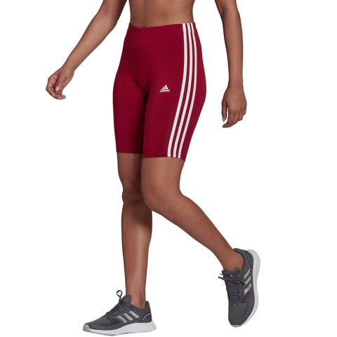 Spodenki damskie adidas W 3S BK SHO bordowe HD1801 Spodenki damskie adidas W 3S BK SHO bordowe HD1801