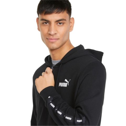 Bluza męska Puma ESS+ Tape Full-Zip Hoodie TR czarna 848768 01 Bluza męska Puma ESS+ Tape Full-Zip Hoodie TR czarna 848768 01