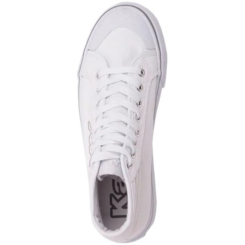 Buty damskie Kappa Boron MId Pf biało-srebrne 243161 1015 Buty damskie Kappa Boron MId Pf biało-srebrne 243161 1015