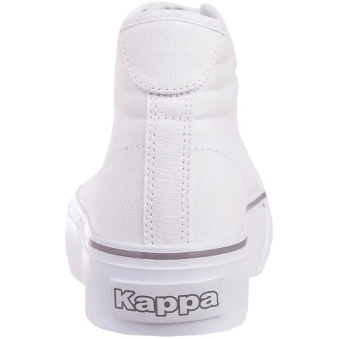 Buty damskie Kappa Boron MId Pf biało-srebrne 243161 1015 Buty damskie Kappa Boron MId Pf biało-srebrne 243161 1015