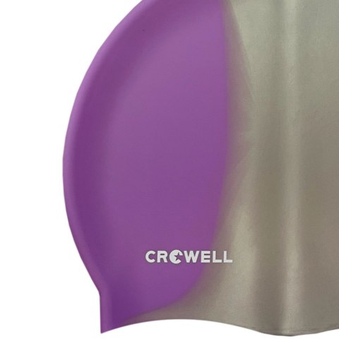 Czepek pływacki silikonowy Crowell Multi Flame fioletowo-srebrny kol.15 Czepek pływacki silikonowy Crowell Multi Flame fioletowo-srebrny kol.15