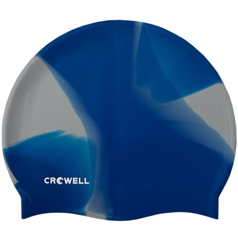 Czepek pływacki silikonowy Crowell Multi Flame niebiesko-szary kol.19 Czepek pływacki silikonowy Crowell Multi Flame niebiesko-szary kol.19
