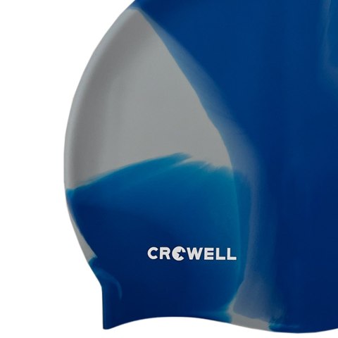 Czepek pływacki silikonowy Crowell Multi Flame niebiesko-szary kol.19 Czepek pływacki silikonowy Crowell Multi Flame niebiesko-szary kol.19
