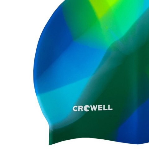 Czepek pływacki silikonowy Crowell Multi Flame zielono-niebieski kol.20 Czepek pływacki silikonowy Crowell Multi Flame zielono-niebieski kol.20