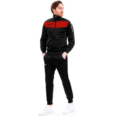 Dres Givova Tuta Visa czarno-czerwony Sum TR018 1210 Dres Givova Tuta Visa czarno-czerwony Sum TR018 1210