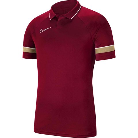Koszulka dla dzieci Nike Dri-FIT Academy 21 Polo SS bordowa CW6106 677 Koszulka dla dzieci Nike Dri-FIT Academy 21 Polo SS bordowa CW6106 677