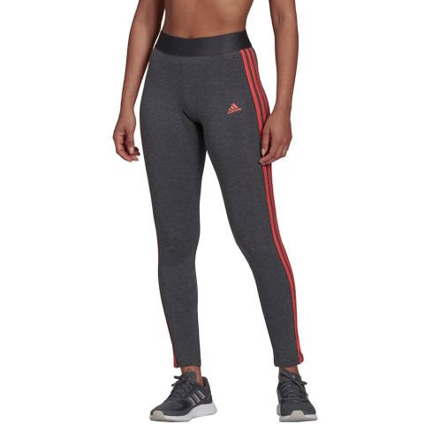 Legginsy damskie adidas Loungewear Essentials 3-Stripes szare HD1831 Legginsy damskie adidas Loungewear Essentials 3-Stripes szare HD1831