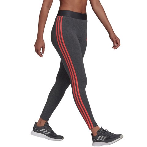 Legginsy damskie adidas Loungewear Essentials 3-Stripes szare HD1831 Legginsy damskie adidas Loungewear Essentials 3-Stripes szare HD1831