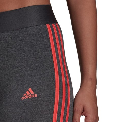 Legginsy damskie adidas Loungewear Essentials 3-Stripes szare HD1831 Legginsy damskie adidas Loungewear Essentials 3-Stripes szare HD1831