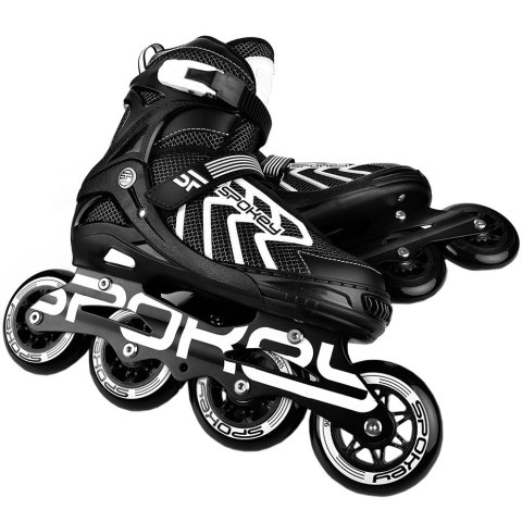 Łyżworolki Spokey Khan czarno-szaro-białe 927032-927033-927034 Łyżworolki Spokey Khan czarno-szaro-białe 927032-927033-927034