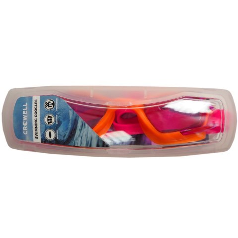 Okulary pływackie Crowell GS3 Reef różowo-pomarańczowe 05 Okulary pływackie Crowell GS3 Reef różowo-pomarańczowe 05