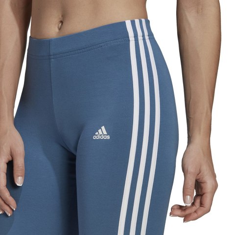Spodenki damskie adidas Essentials 3-Stripes Bike Shorts niebieskie HD1803 Spodenki damskie adidas Essentials 3-Stripes Bike Shorts niebieskie HD1803