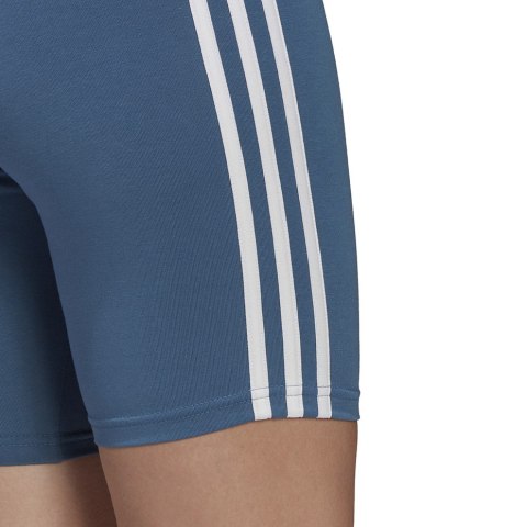 Spodenki damskie adidas Essentials 3-Stripes Bike Shorts niebieskie HD1803 Spodenki damskie adidas Essentials 3-Stripes Bike Shorts niebieskie HD1803
