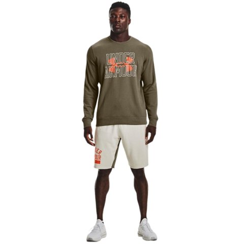 Bluza męska Under Armour UA Rival Terry Logo Crew zielona 1370391 361 Bluza męska Under Armour UA Rival Terry Logo Crew zielona 1370391 361