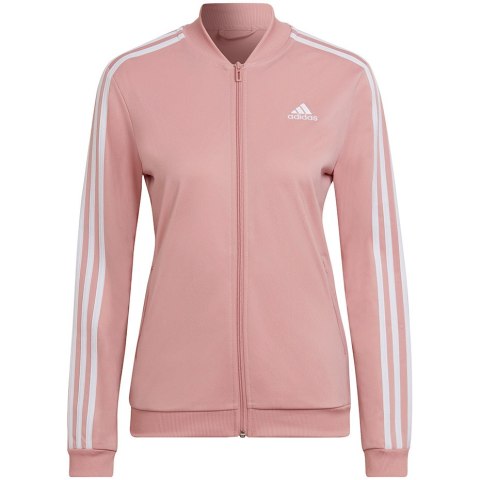 Dres damski adidas Essentials 3-Stripes Track Suit różowy HD4301 Dres damski adidas Essentials 3-Stripes Track Suit różowy HD4301