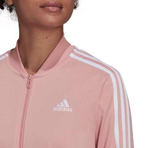 Dres damski adidas Essentials 3-Stripes Track Suit różowy HD4301 Dres damski adidas Essentials 3-Stripes Track Suit różowy HD4301