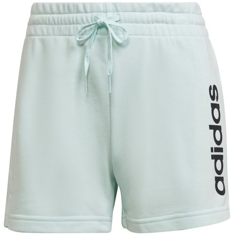 Spodenki damskie adidas Essentials Slim Logo Shorts turkusowe HE9363 Spodenki damskie adidas Essentials Slim Logo Shorts turkusowe HE9363