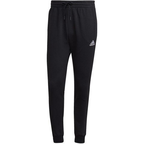 Spodnie męskie adidas Essentials Fleece Regular Tapered czarne HL2236 Spodnie męskie adidas Essentials Fleece Regular Tapered czarne HL2236
