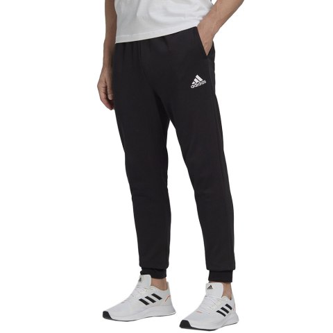 Spodnie męskie adidas Essentials Fleece Regular Tapered czarne HL2236 Spodnie męskie adidas Essentials Fleece Regular Tapered czarne HL2236