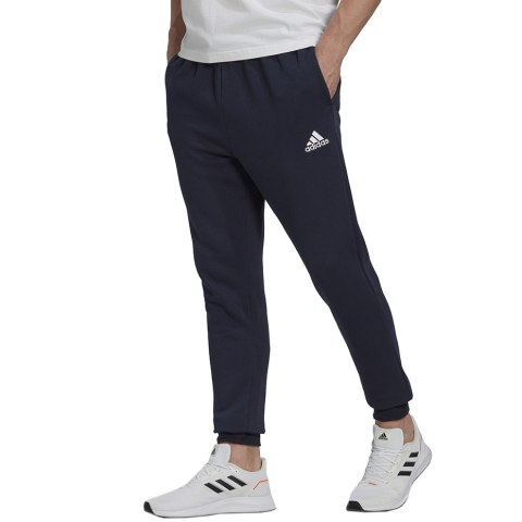 Spodnie męskie adidas Essentials Fleece Regular Tapered granatowe HL2231 Spodnie męskie adidas Essentials Fleece Regular Tapered granatowe HL2231