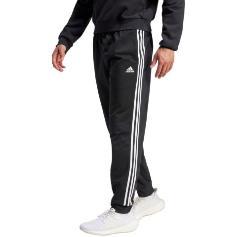 Spodnie męskie adidas Primegreen Essentials Warm-Up Tapered 3-Stripes Track czarne H46105 Spodnie męskie adidas Primegreen Essentials Warm-Up Tapered 3-Stripes Track czarne H46105