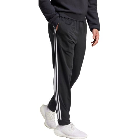 Spodnie męskie adidas Primegreen Essentials Warm-Up Tapered 3-Stripes Track czarne H46105 Spodnie męskie adidas Primegreen Essentials Warm-Up Tapered 3-Stripes Track czarne H46105