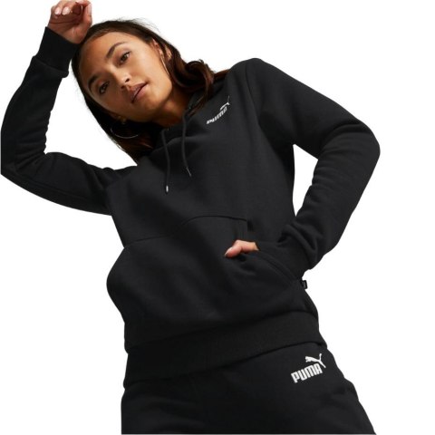 Bluza damska Puma ESS+ Embroidery Hoodie FL czarna 670004 01 Bluza damska Puma ESS+ Embroidery Hoodie FL czarna 670004 01