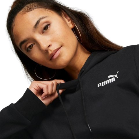 Bluza damska Puma ESS+ Embroidery Hoodie FL czarna 670004 01 Bluza damska Puma ESS+ Embroidery Hoodie FL czarna 670004 01